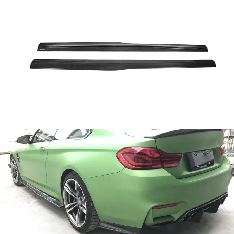 

Carbon Fiber Customized Side Skirt for BMW F80 M3 Sedan 4-Door 2014-2019 Car Extensio Rocker Panels Lip Splitter Spoiler Bumper