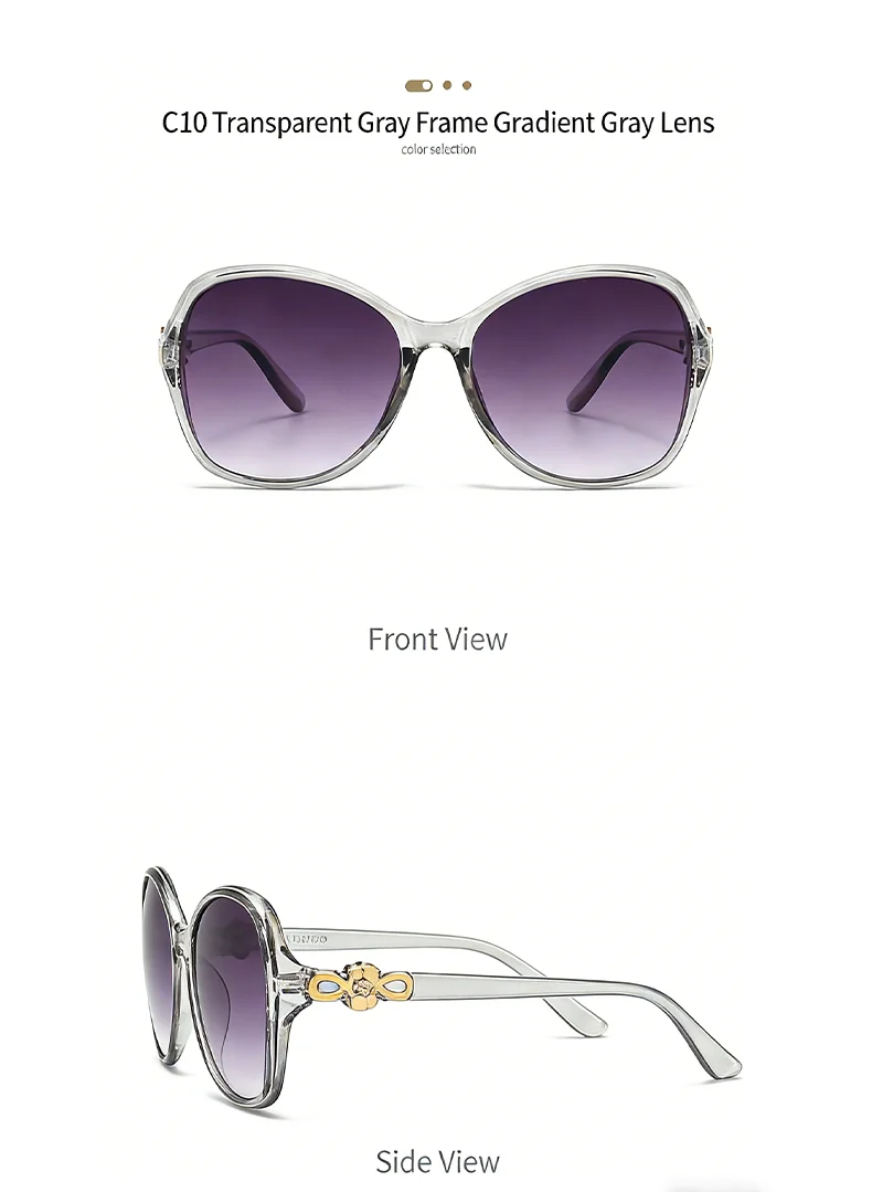 Neue grenzüberschreitende High-End-Sonnenbrille mit großem Rahmen zum Abnehmen im koreanischen Stil, trendige und modische Instagram-Sonnenbrille mit Sonnenschutz 2610 – Detail 19