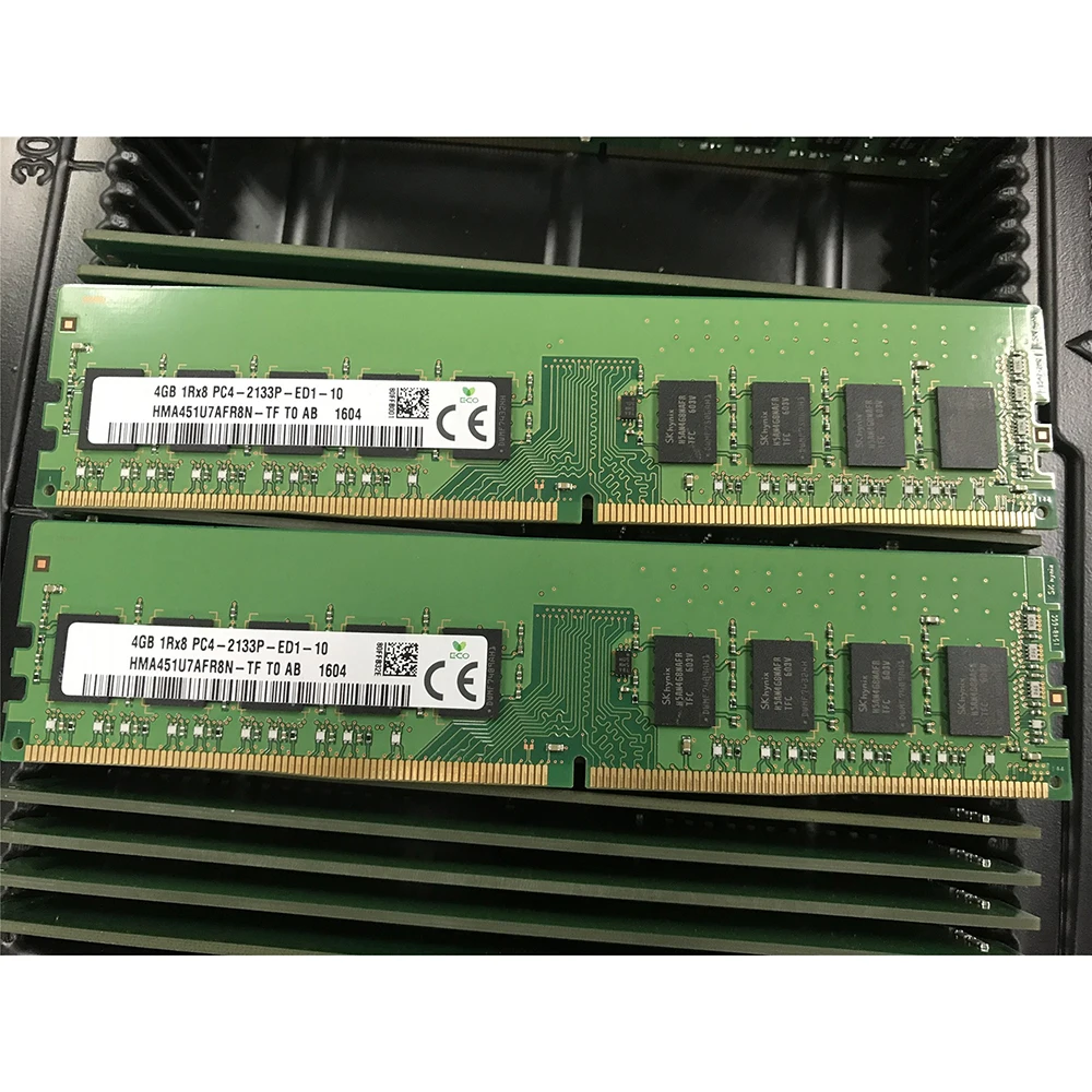 1 Uds 4GB 4G 1RX8 PC4-2133P-ED1 DDR4 2133 ECC UDIMM para SK Hynix memoria RAM HMA451U7AFR8N-TF