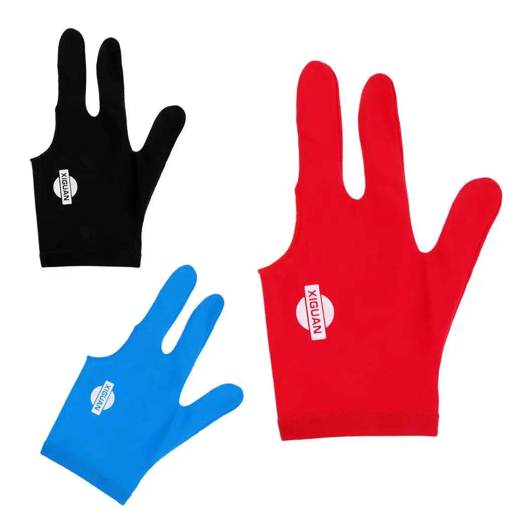 

Эластичные перчатки для снукера, бильярдного кия, левая рука, 3 пальца -