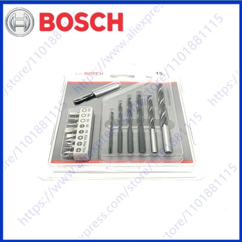 

Набор аксессуаров Professional 2607011475 для BOSCH Аксессуары Смешанный набор из 15 бит