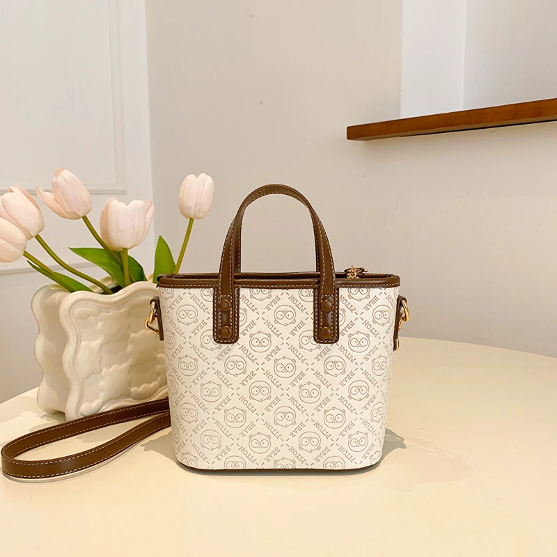 Embossed handbag for women Fashion Tote bag female Bucket bag casual temperament female bag shoulder crossbody hand purse bag