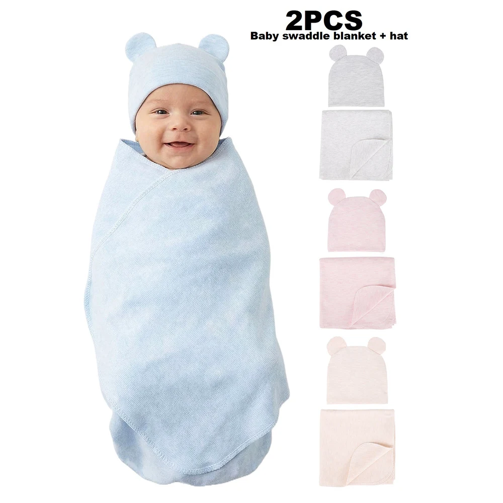 manta-de-bebe-com-touca-protetora-de-orelha-camada-Unica-termica-para-recem-nascidos-de-0-a-6-meses-touca-de-dormir-e-manta-envolvente-para-bebes
