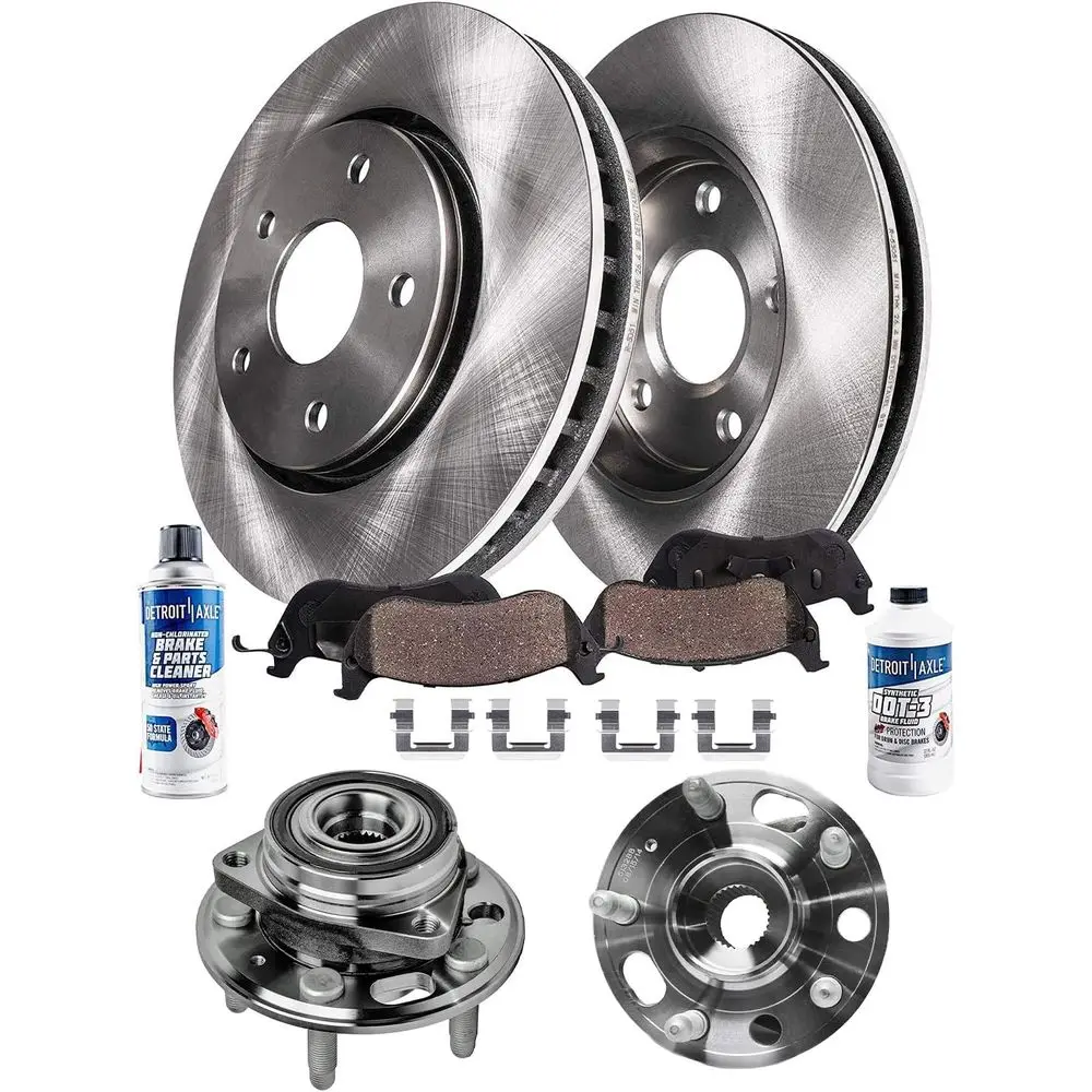 

Комплекты ступичных подшипников передних колес и тормозной системы 321 мм с колодками Rotw/Ceic для Impala, Malibu, Terrain, Saab 9-5