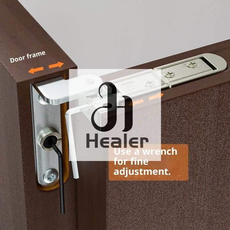 Cerniere nascoste da 2 pezzi per porte Cerniera mondiale invisibile girevole regolabile 3D Cerniera per porta in lega di zinco Ferramenta per mobili