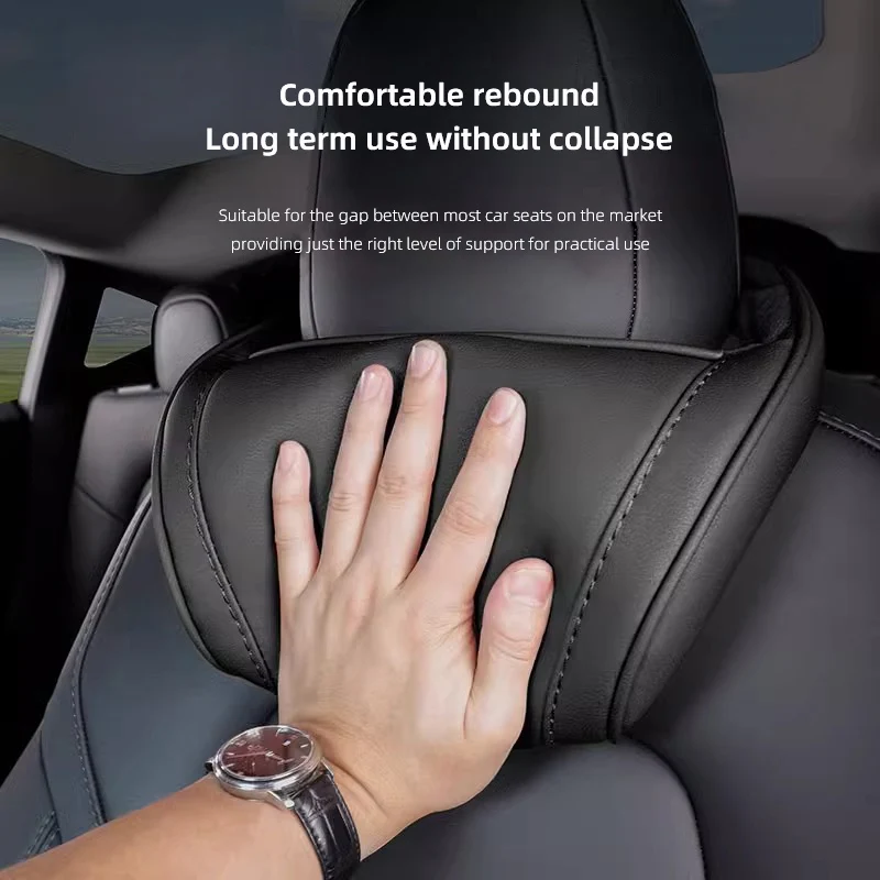 وسادة حماية لمقعد الرأس من الجلد على مستوى S حصريًا من تسلا لطراز تسلا 3 S X Model Y Cybertruck Roadster SpaceX