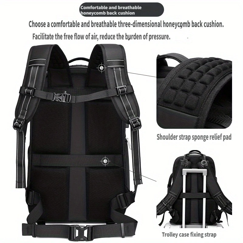 Multi-purpose photography backpack waterproof professional camera bag 17-inch laptop backpack SLR UAV suitcase large capacity