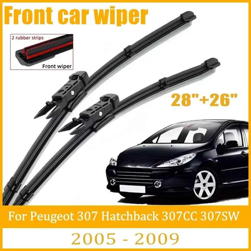 

Для Peugeot 307 Hatchback 307CC 307SW 2005-2009 2006 2007 Передние щетки стеклоочистителя (28"+26")