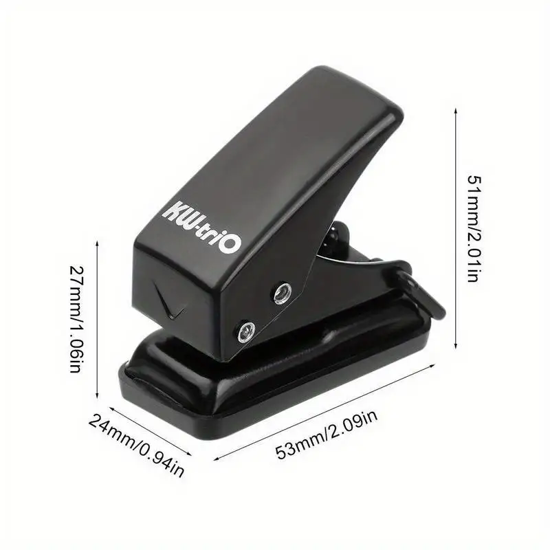 1Pc Simple Mini Single Paper Puncher Small Fresh Portable Office Binding Accessories Journal Scrapbook Hole Punch Stationery