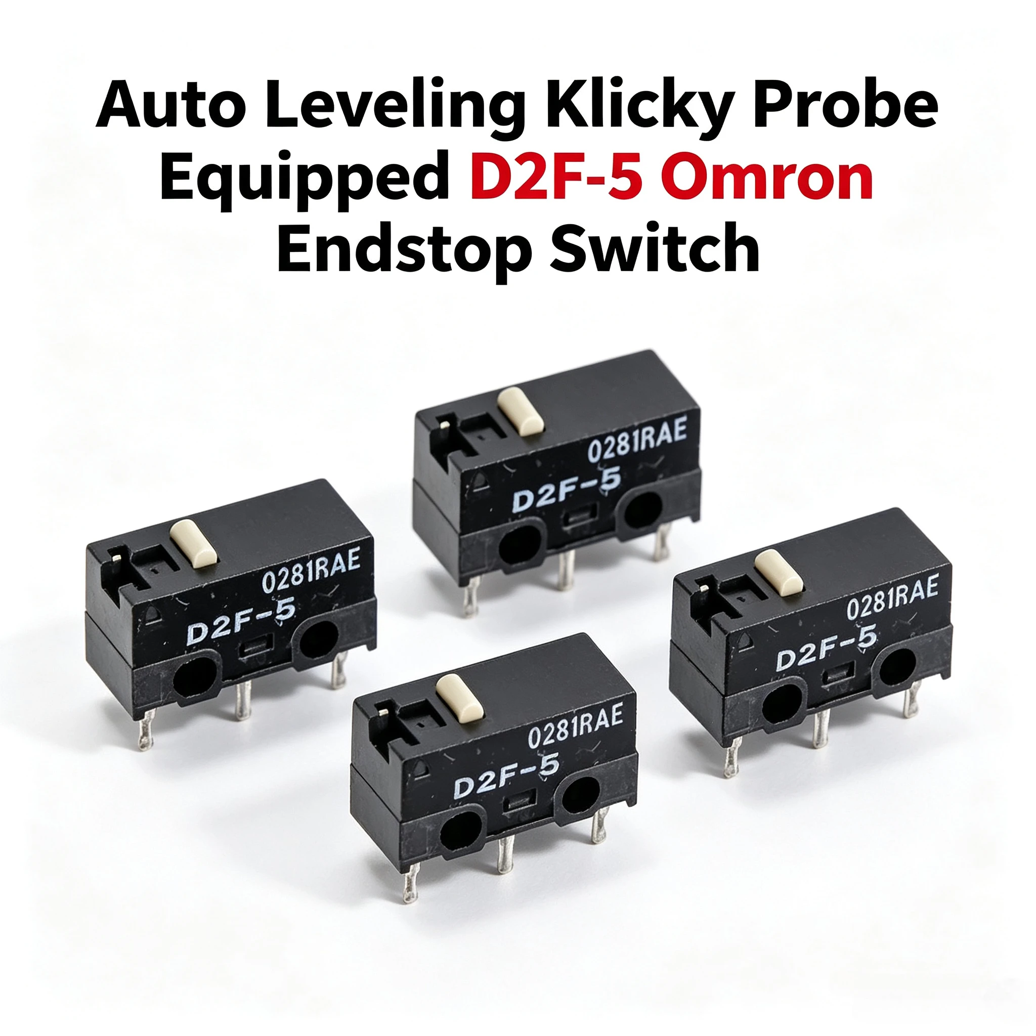 Auto Leveling Klicky Probe Equipped D2F-5 Omron Endstop Switch, Replacement Parts for Voron 2.4 Trident Voron1.8