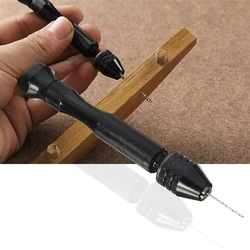 Micro Mini Pin Vise Hand Drill Twist Bit PCB Set Rotary Tool For DIY Craft Carving Resin Polymer Clay Plastic Jewelry Making
