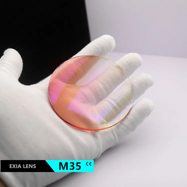 

EXIA Lens M35 Gradient Champagne Light Color Sunglasses Lenses UV400 SHMC Blue MR-8 1.61 Thickness 3mm Anti-Impact Base Curve 3