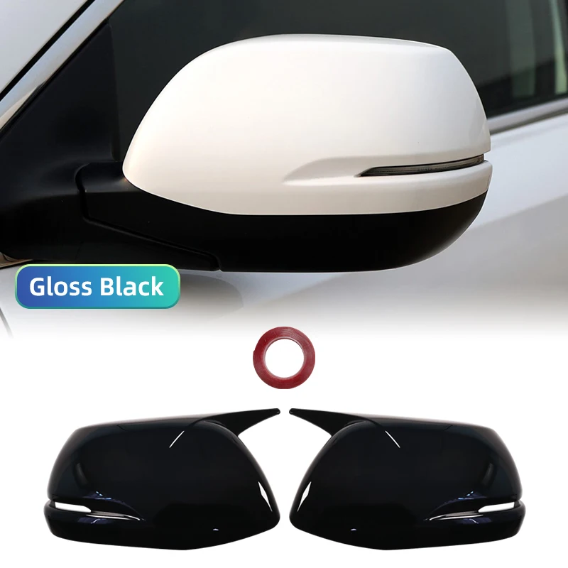 Horn Shape ABS Carbon Fiber Style Rear View Side Mirror Cover Rearview Caps For Honda CR-V CRV 2017-2020