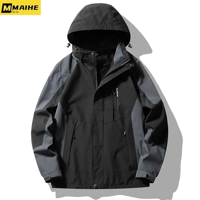 Gorpcore-Veste Coupe-Vent Imperméable pour Homme, Combinaison Coupe-Vent pour Randonnée, Camping, Pêche, Course à Pied, Mince, Vie en Plein Air, Unisexe, Mode 2024