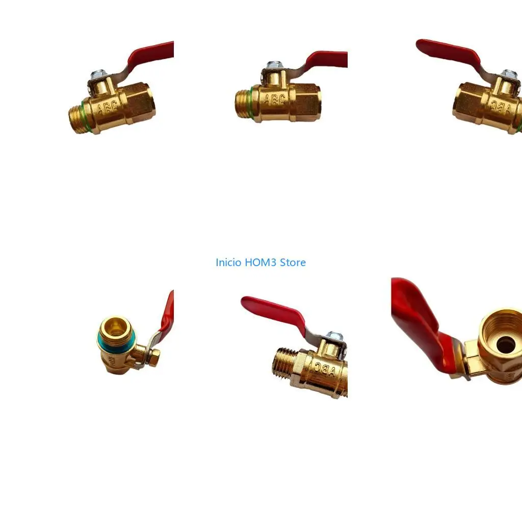 A5YD Brass Sprayer Valves Ergonomic Ball Valves Flows Control Switches for Gardening