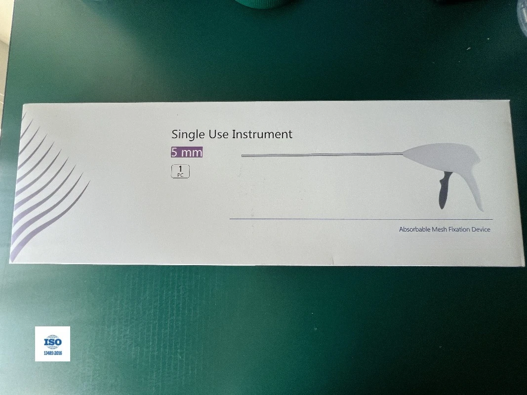 PLGA Abs orbable Surgic al Mesh Connector IPOM Hernia Stapler Mesh Fixture with 30 nails included