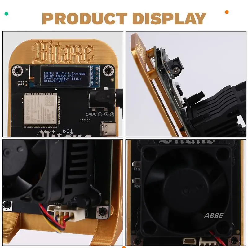 

Gold Bitaxe Gamma 601 BTC Solo Miner 1.2TH/S 18-22W BM1370 Asic Chip Bitcoin Crypto Miner From Antminer S21 Pro