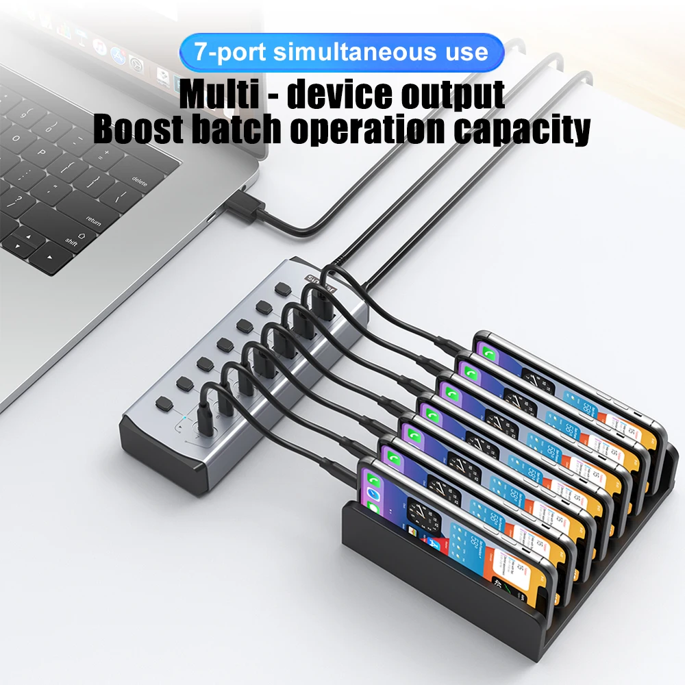 Sipolar USB Hub with BC1.2 - đánh giá và giá Usb Hub 7 Port