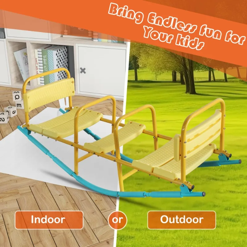 Altalena all'aperto per bambini dell'asilo, attrezzatura per giochi all'aperto per la scuola materna e nel cortile dei bambini pesanti