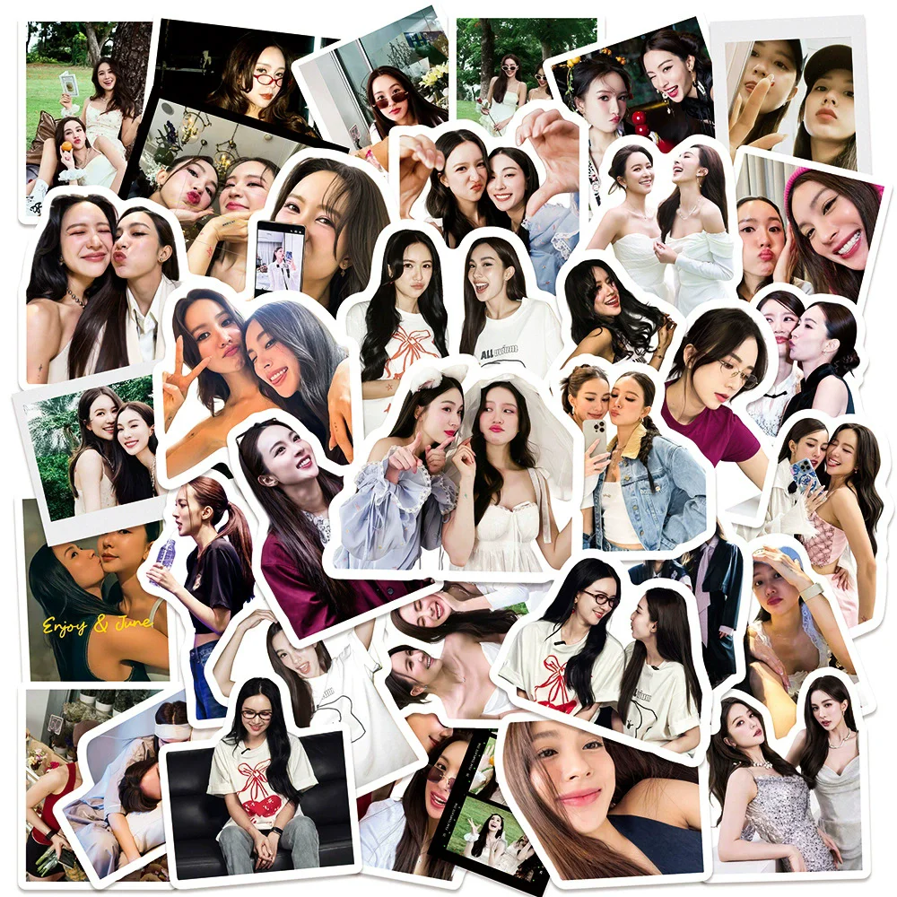 

50Pcs/Set EnjoyJune CP Stickers - Thai Drama Rin Never Loves Peripheral Waterproof Stickers Perfect Gift for Fans