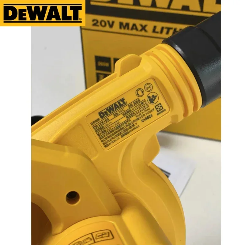 DEWALT DCE100 Compact Jobsite Blower Cordless Air Blower Li-ion Dust Vacuum Cleaner Garden Leaf Rechargeable Blower Power Tools