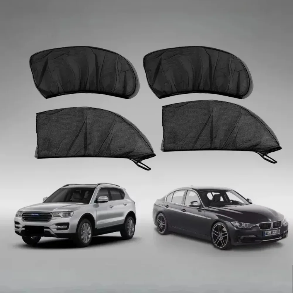 For Car Front/Rear Side Window UV Sunshine Cover Shade Mesh Mosquito Net Baby Child Camping Car Window Screen Door Covers