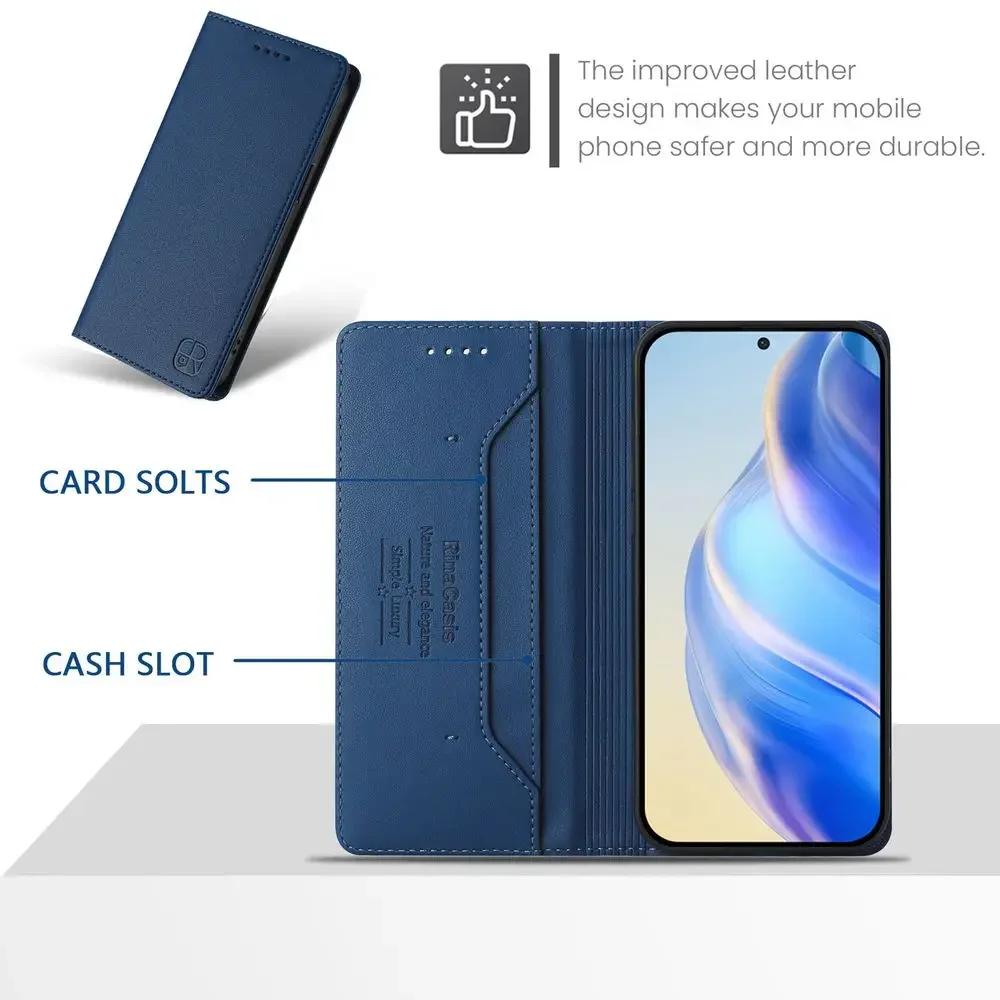 Portfel Mocne magnetyczne etui z klapką na kartę Samsung Galaxy A51 A71 4G 5G A3 A5 A6 A7 A8 2017 2018 Cover