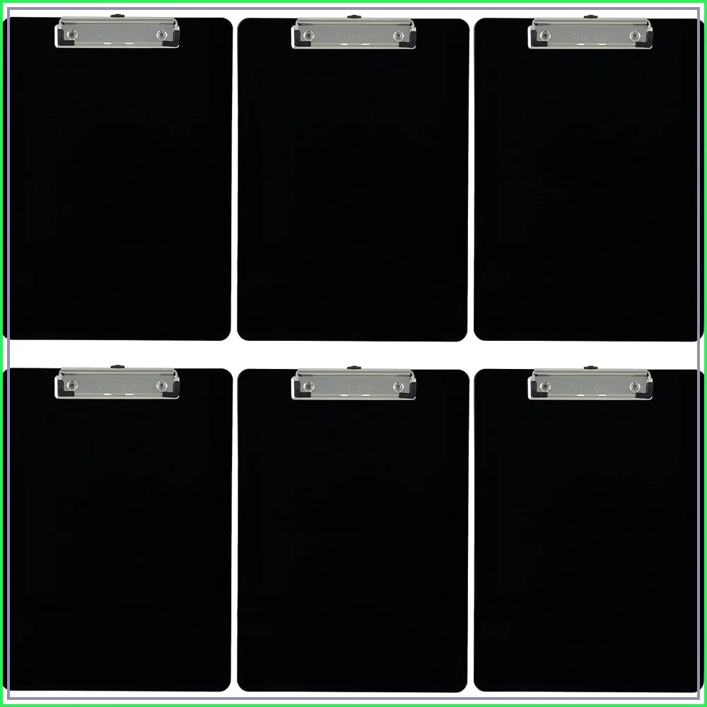 

Plastic Clipboard Letter Size Low Profile Clip (Pack of 6)