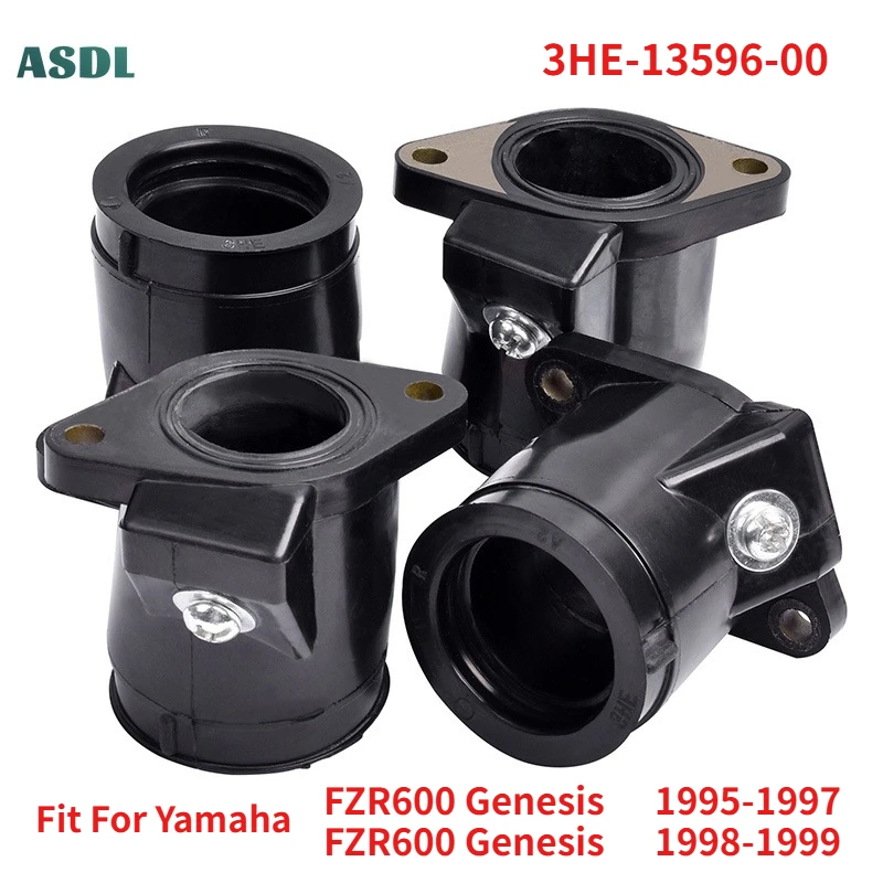 Colector de admisión de carburador de motocicleta, brida de carburador para Yamaha FZR600 Genesis FZR 600 1995 1996 1997 1998 1999 3HE-13596-00