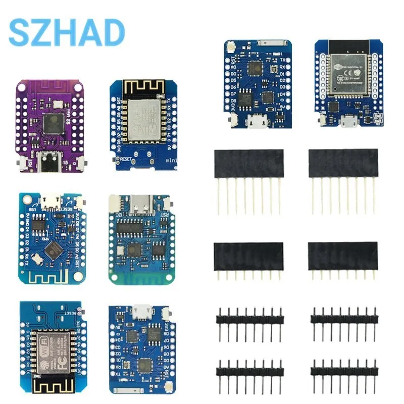 FOR WeMos D1 Mini Pro V3.0 V4.0 NodeMcu 4MB/16MB Lua WIFI Internet of Things Development board based ESP8266 CH340G Nodemcu V2