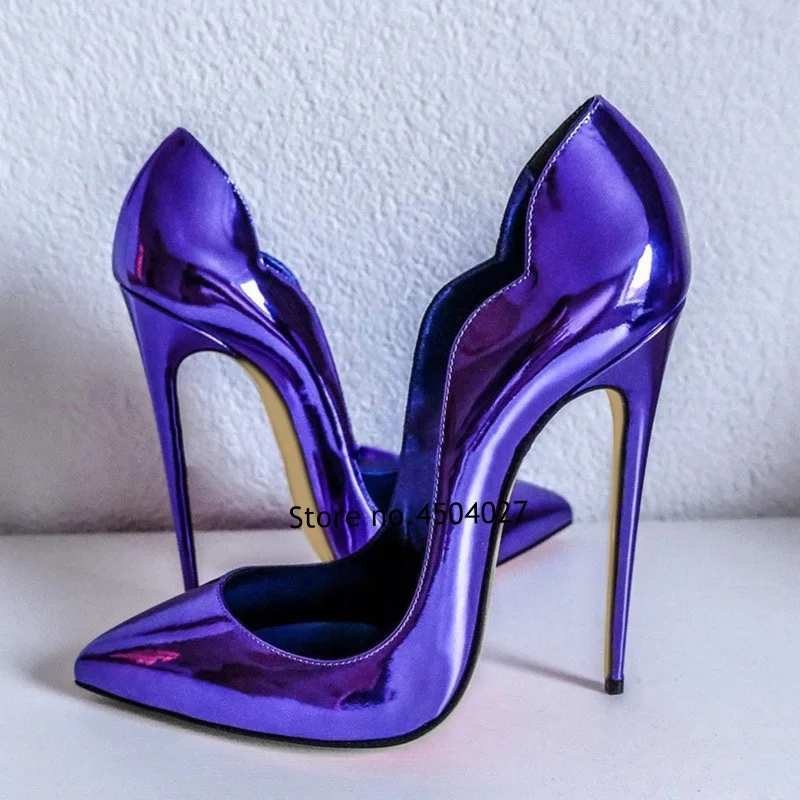 

Модные зеркальные кожаные туфли-лодочки без шнуровки на тонком каблуке 12 см/10 см/8 см с острым носком на тонком каблуке, свадебная женская обувь