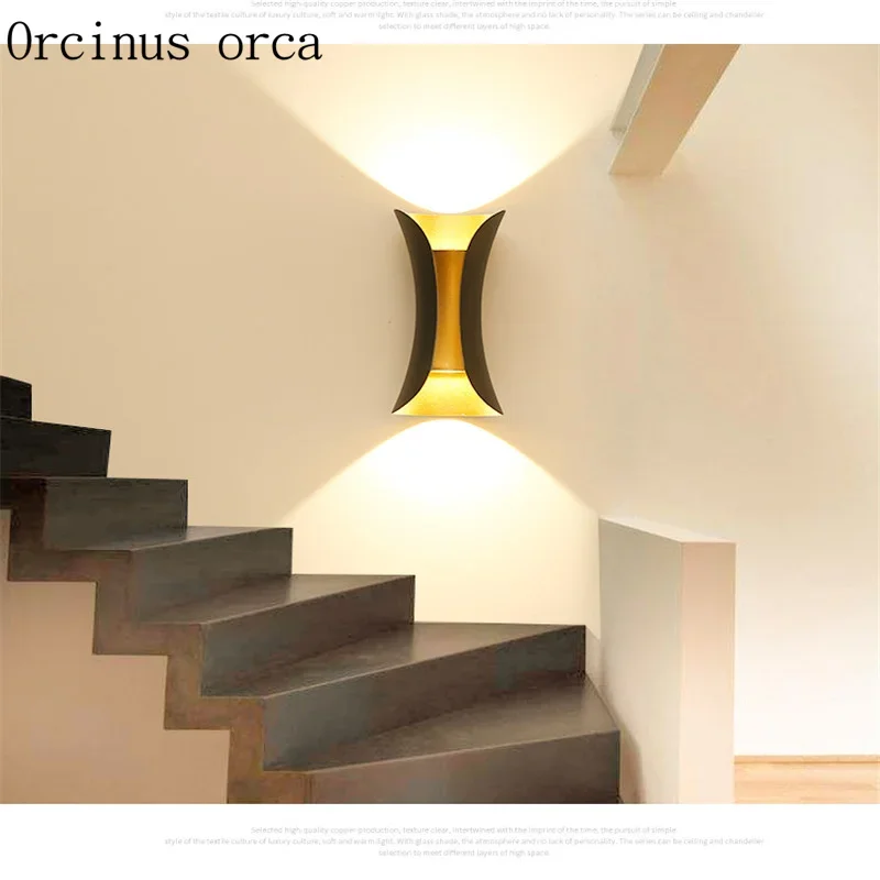 

Nordic modern minimalist LED wall lamp staircase corridor entrance bedroom bedside lamp personalized creative wall lamp