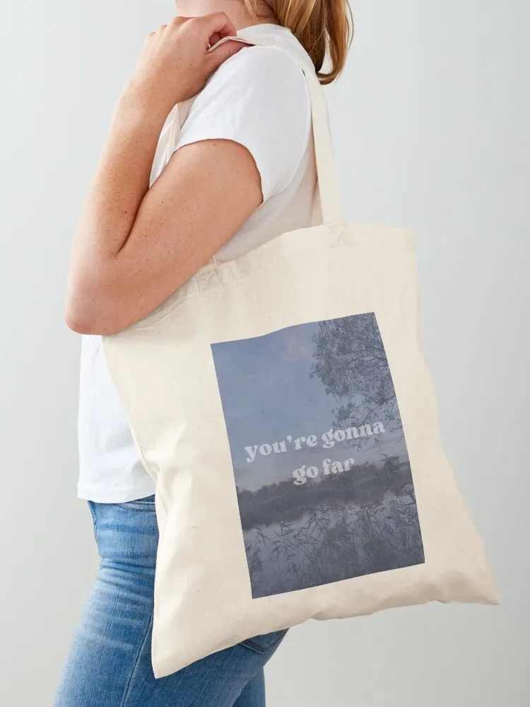

you're gonna go far Tote Bag personalized tote hand bag canvas shopping bag Women's tote