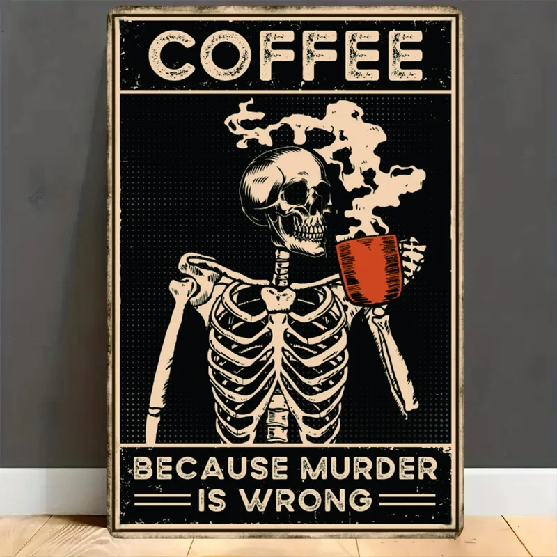 Vintage Coffee Metal Sign - 