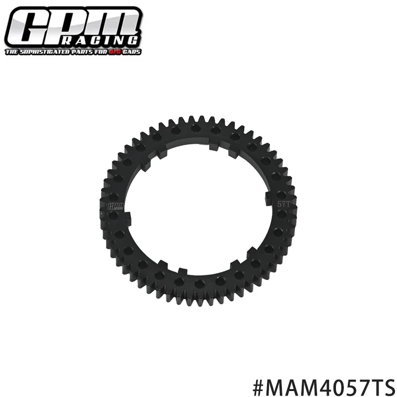 GPM Carbon Steel Center Diff Spur Gear 57T/0.8 Mod For ARRMA 1/8 Mojave 4S BLX