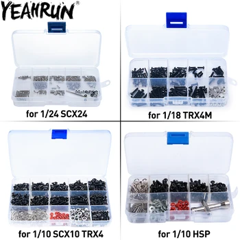 YEAHRUN RC รถซ่อมเครื่องมือสกรูกล่องชุดสําหรับ 1/8 1/10 1/18 1/24 Axial SCX10 SCX24 TRX4M TRX4 TRX6 D90 HSP Tamiya CC01