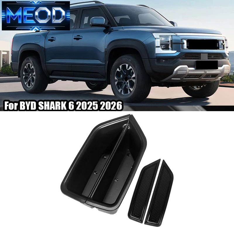 New Car interior door handle storage box car interior storage components For BYD SHARK 6 2024 2025 2026