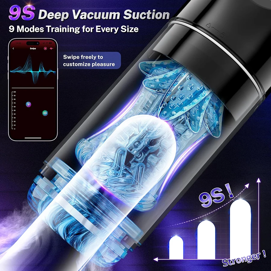 Automatic Thrusting Rotating Male Masturbator Licking Stroker Sucking Blowjob 100% Waterproof Pennis Pump Adult Sex Toys For Men - Image 5
