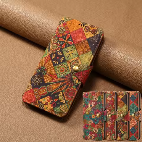 Leather Case for Samsung S23 Ultra S24 S21 FE Galaxy A14 A24 A34 A54 A13 A23 A33 A53 A51 A31 A22 A32 A52S A05 Cases Wallet Cover