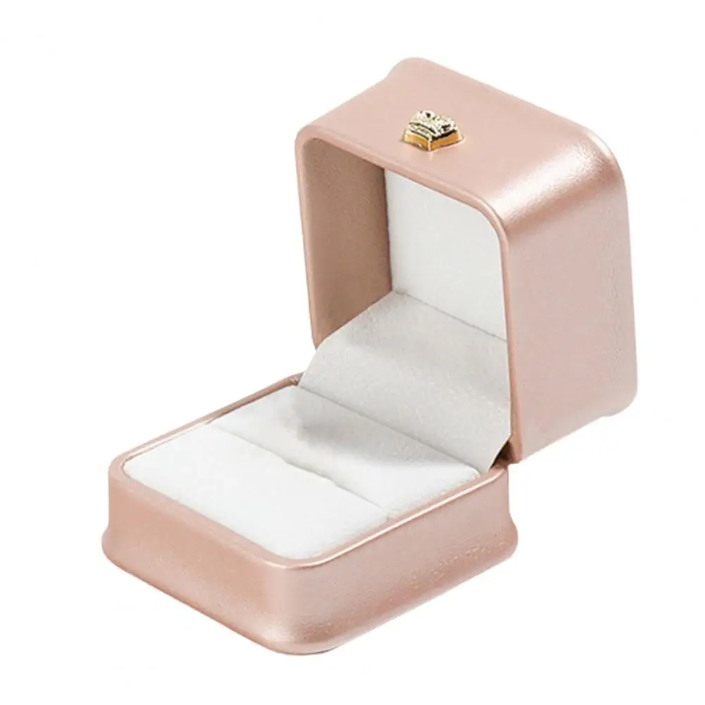 Hot Sales ! Jewelry Ring Box Portable Scratch-proof Soft Velvet Lined Earring Ring Case Jewelry Organizer