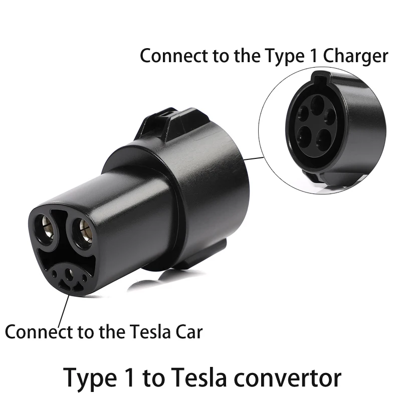 ANDAIIC EV Charger Adapter Type2 naar Type 1 Converter type 1 naar Tesla 32A 1 P Elektrische Voertuig EV Auto Connector