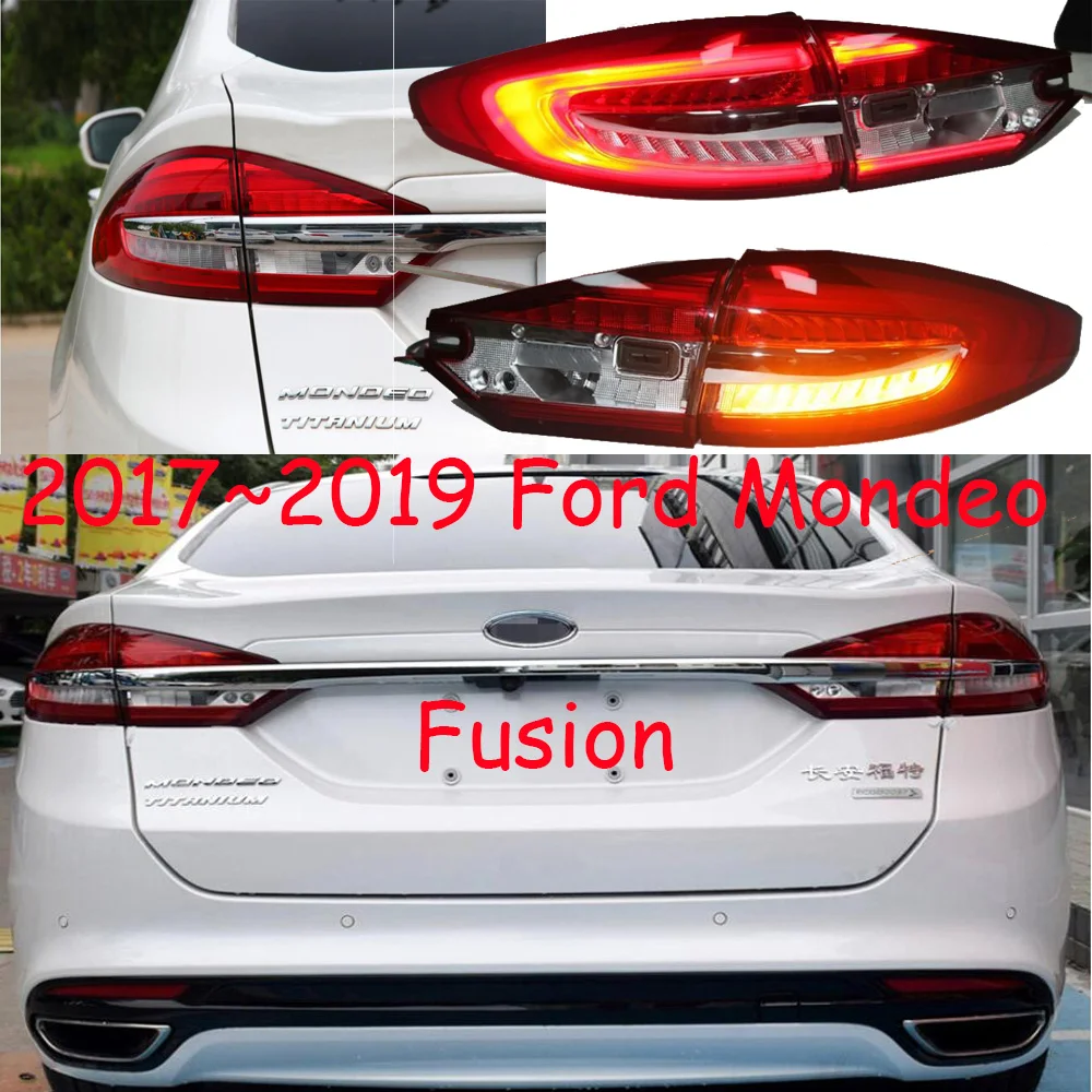 1set 2017 2018 2019y car bupmer taillight for Mondeo rear light Fusion brake LED car accessories taillamp for Fusion rear light