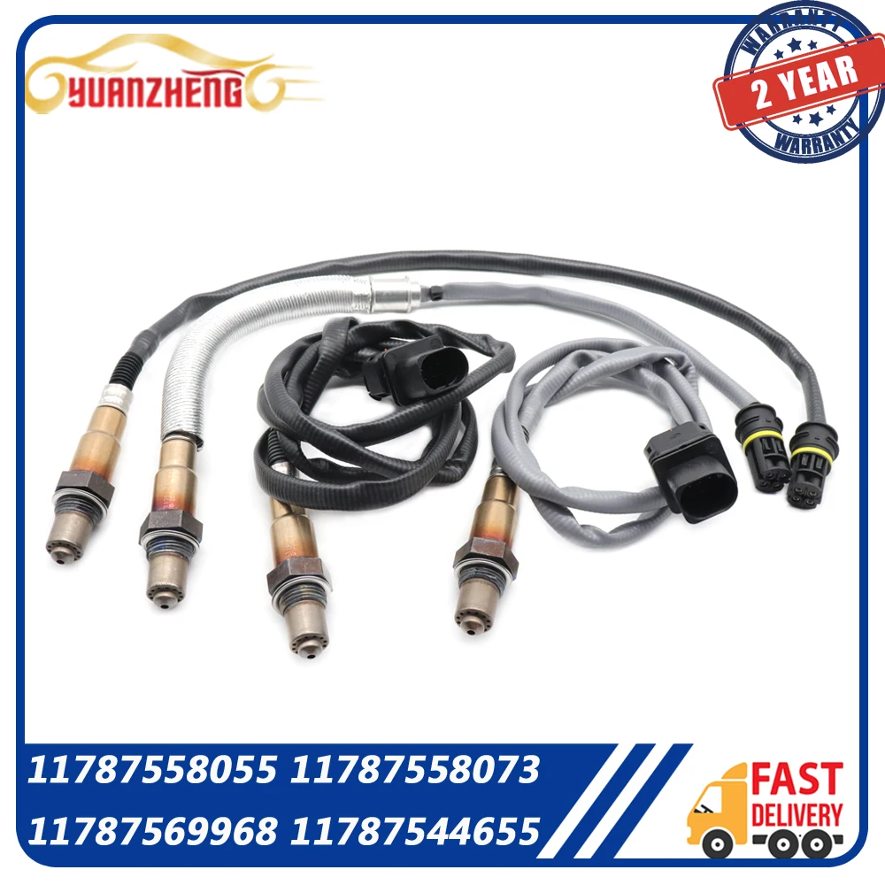 4pcs/lot Up+Downstream O2 Oxygen Sensor For BMW E82 E88 E89 E90 E92 Z4 135i 335i 11787558055 11787558087 11787545074 11787545075