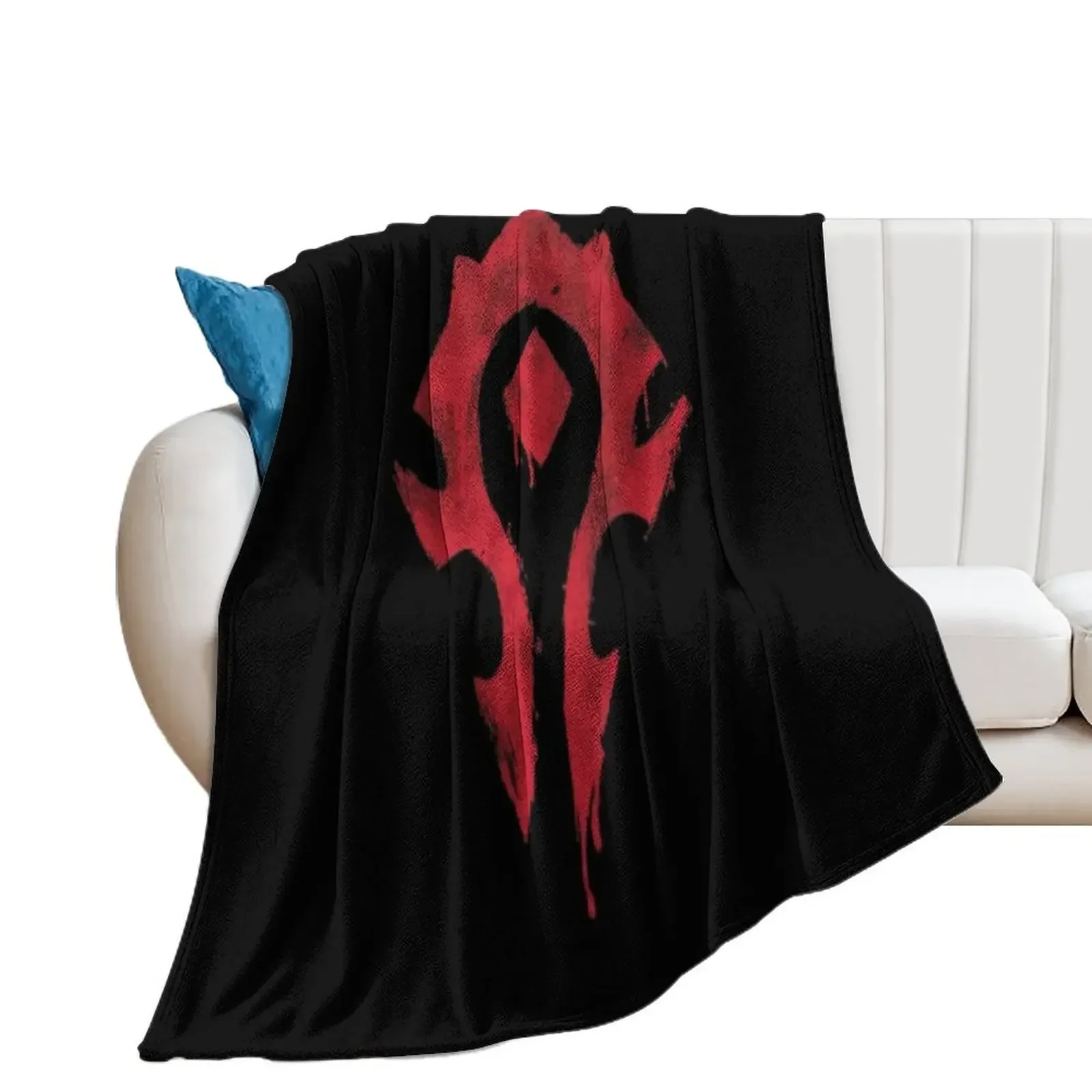 The bloody horde logo Classic Throw Blanket Picnic Nap Giant Sofa Blankets