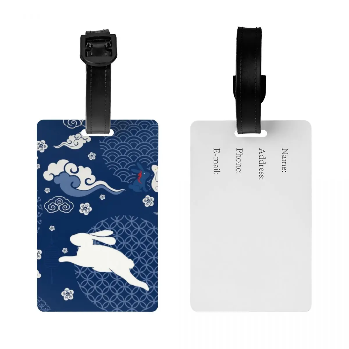 Custom The Untamed WangXian Bunny Luggage Tag Privacy Protection Mo Dao Zu Shi Baggage Tags Travel Bag Labels Suitcase