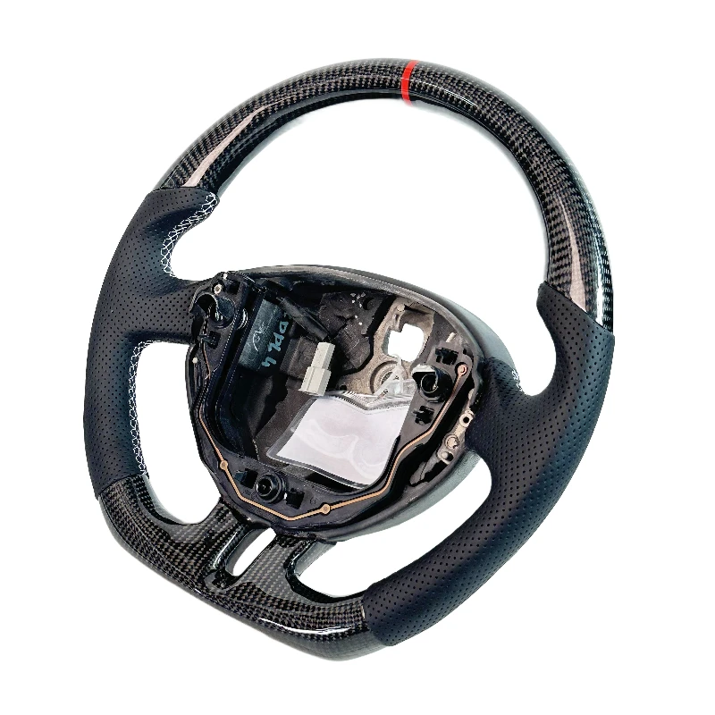 For Renault Clio3 RS Carbon Fiber Steering Wheel New Style for Renault Clio 3 RS Customizable Car Parts Black Carbon Fiber Hot