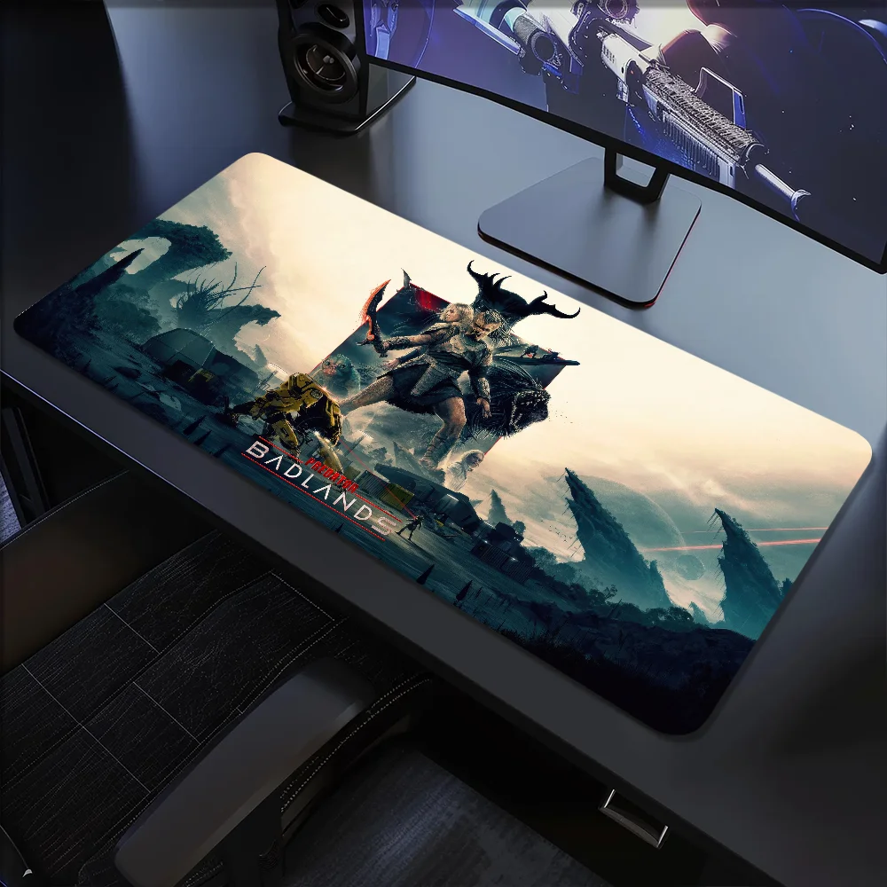 فيلم P-Predator Badlands مع لوحة ماوس كبيرة مكتب حصيرة لوحة المفاتيح مريح مكتب المطاط الكمبيوتر عدم الانزلاق مكافحة فراي المنزل مخصص #3