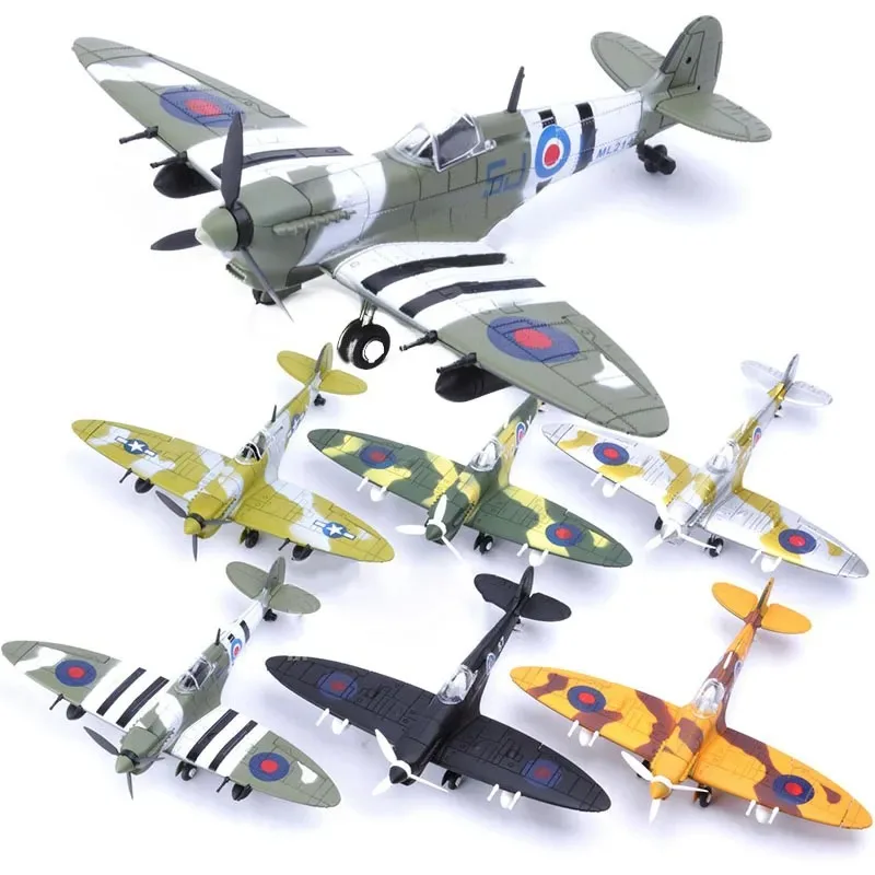 New DIY Toys Fighter Assemble Blocks Building Model Airplane Military Model Arms WW2 Germany BF109 UK Hurricane Fighter Toys