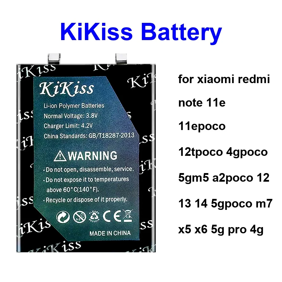 

BN5E BN5J BN5H Battery For Xiaomi Redmi Note 11E 11EPOCO 12TPOCO 4GPOCO 5Gm5 A2poco 12 13 14 5GPOCO M7 X5 X6 5G Pro 4G