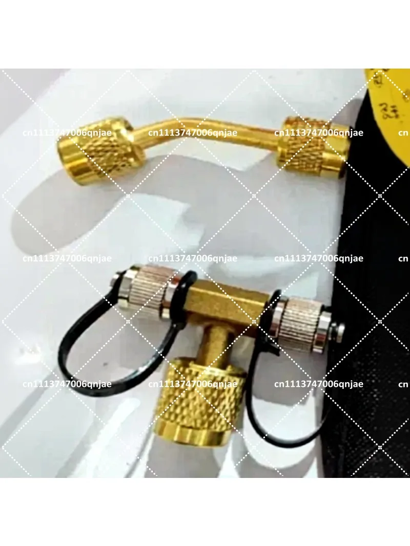 Mini Three-Way Valve Vacuum Gauge Accessory Connector Adapter Fitting